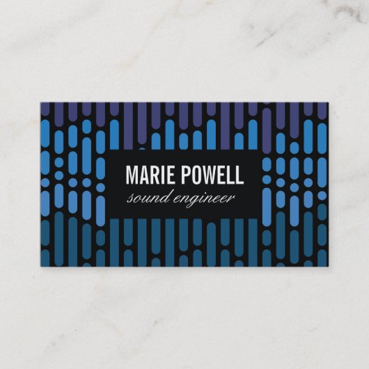 Carte De Visite Motif sonore (Devant)