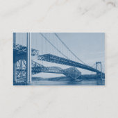 Carte De Visite Motif subtil Bleu élégant (Dos)