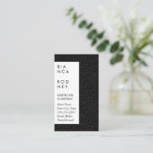 Carte De Visite Motif Swirl (Debout devant)