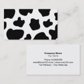 Carte de visite motif taches de vache | impression (Devant / Derrière)