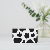 Carte de visite motif taches de vache | impression (Debout devant)