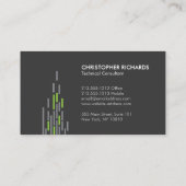 Carte De Visite Motif technique en gris II (Dos)
