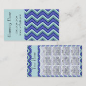 Carte de visite Motif tendance Chevron Zig Zag (Devant / Derrière)