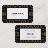 Carte De Visite Motif tendance moderne élégant Waves (Devant / Derrière)