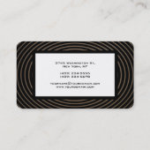 Carte De Visite Motif tendance moderne élégant Waves (Dos)