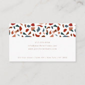 Carte De Visite Motif terrazzo moderne élégant (Dos)