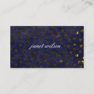 Carte De Visite motif texturé à pois chic