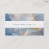Carte De Visite Motif triangulaire Abstrait Cool (Dos)