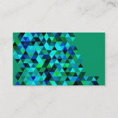 Carte De Visite Motif triangulaire Blue Green Technology (Dos)