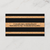 Carte De Visite Motif trié texture de liège (Dos)