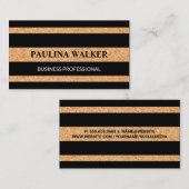 Carte De Visite Motif trié texture de liège (Devant / Derrière)