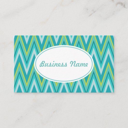 Carte de visite Motif Turquoise (Devant)