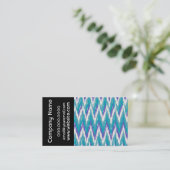 Carte De Visite motif turquoise et Amethyst iKat ZigZag (Debout devant)