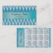 Carte De Visite motif turquoise et Amethyst iKat ZigZag (Devant / Derrière)