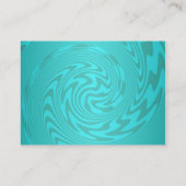 Carte De Visite Motif Turquoise Turquoise Abstrait (Dos)