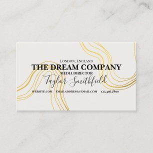 Carte De Visite Motif vintage Gold