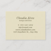 Carte De Visite Motif vintage Mannequins (Dos)