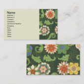 Carte De Visite Motif Vintage Motif chinois Cloisonne (Devant / Derrière)