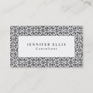 Carte De Visite Motif Vintage noir blanc original