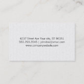 Carte De Visite Motif vintage Wavy (Dos)