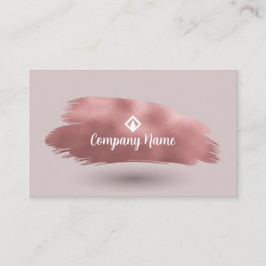 Carte De Visite Motif Violet Clair Avec Tronc Rose (Devant)