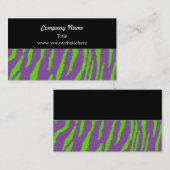 Carte de visite Motif Wild Tiger Fur (Devant / Derrière)