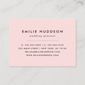 Carte De Visite Motif Zigzag noir et blanc, Motif Chevron (Dos)