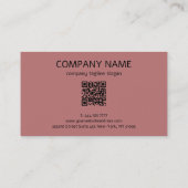 Carte De Visite Motifs de diamants métalliques (Dos)