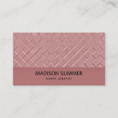 Carte De Visite Motifs de diamants métalliques (Devant)