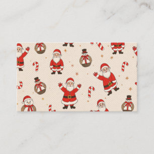 Carte De Visite motifs de noël