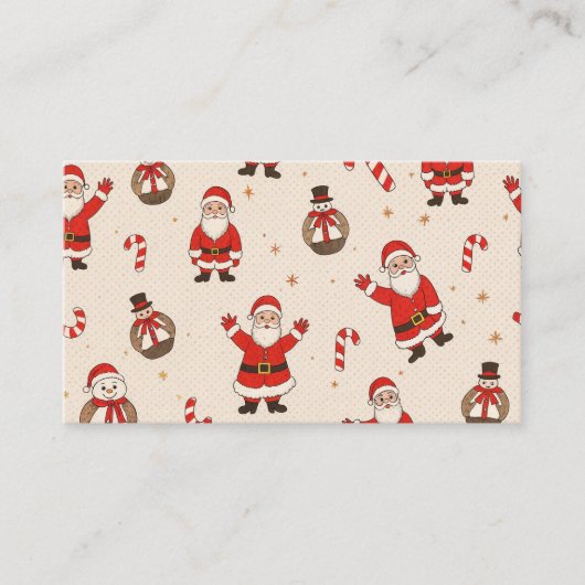 Carte De Visite motifs de noël (Devant)