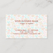 Carte De Visite Motifs d'insectes colorés (Dos)