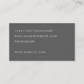 Carte De Visite Motifs géométriques brillants (Dos)