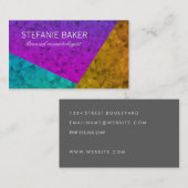 Carte De Visite Motifs géométriques brillants (Devant / Derrière)