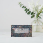 Carte De Visite Motifs grungy avec des patchwork de Textures (Debout devant)