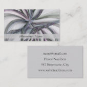 Carte De Visite Motions Filigree Moderne Abstrait pivotant Fractal (Devant / Derrière)