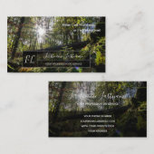 Carte De Visite Motivation positive citation ensoleillé sentier fo (Devant / Derrière)