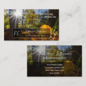 Carte De Visite Motivation positive citation ensoleillé sentier fo (Devant / Derrière)