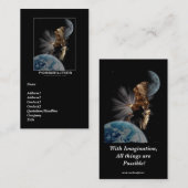 Carte de visite motivationnel de l'aigle à tête bl (Devant / Derrière)