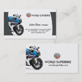Carte De Visite Moto (Devant / Derrière)