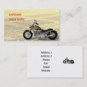 Carte De Visite Moto (Devant / Derrière)