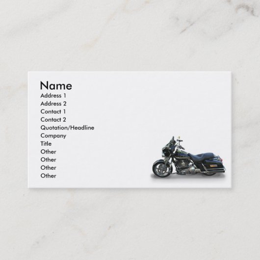 Carte De Visite moto (Devant)