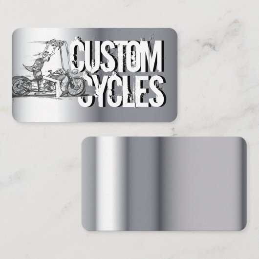 Carte de visite moto (Devant / Derrière)