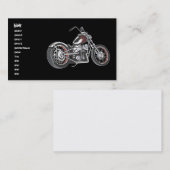 Carte De Visite Moto. (Devant / Derrière)