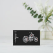 Carte De Visite Moto. (Debout devant)