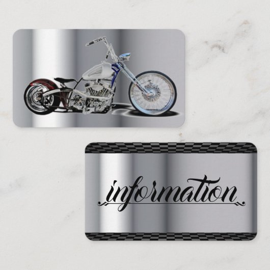 Carte de visite moto (Devant / Derrière)