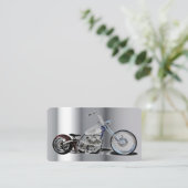 Carte de visite moto (Debout devant)