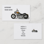 Carte De Visite Moto à moteur (Devant / Derrière)