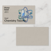 Carte De Visite Moto de l'enseignant en chimie (Devant / Derrière)