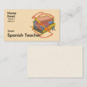 Carte De Visite Moto de l'enseignant espagnol (Devant / Derrière)